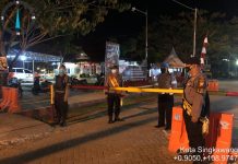 Pengamanan Markas Komando Polres Singkawang