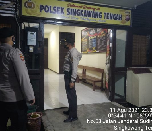 PAWAS POLSEK SINGKAWANG TENGAH IPTU MARJALAN LAKUKAN KONTROL DAN PENGAWASAN MAKO.