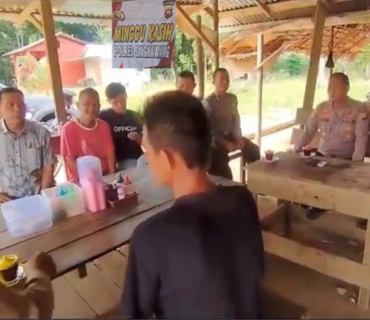Minggu Kasih Kapolsek Bersama Tokoh Masyarakat dan Tokoh Pemuda di Wilayah Singkawang Timur